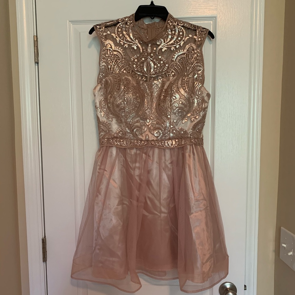 Rose gold/ dusty rose Homecoming Dress